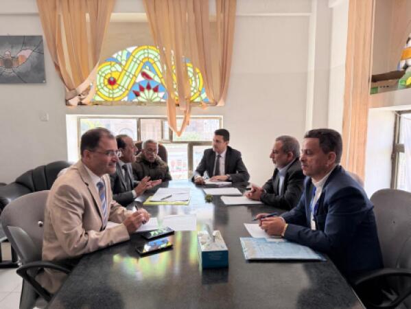 اجتماع برئاسة الدكتور حاتم الدعيس نائب وزير  التربية والتعليم والبحث العلمي بقطاع التعليم العالي.