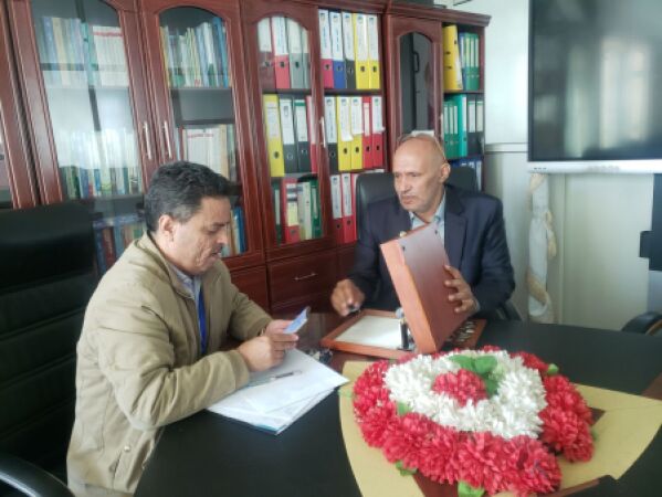 رئيس مجلس الاعتماد الأكاديمي يلتقي رئيس جامعة البيضاء